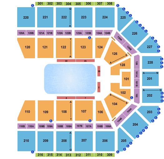Van Andel Arena Disney On Ice Seating Chart